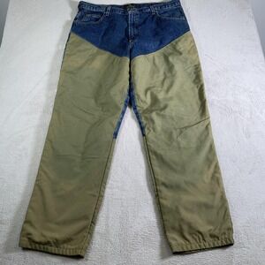Vintage RedHead Pants Mens 40x32 Blue‎ Green RH Field Hunting Denim Canvas Jeans